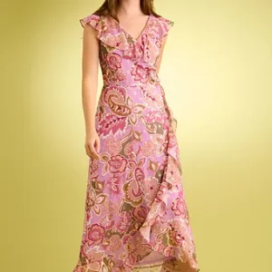 Ruffle Wrap Maxi